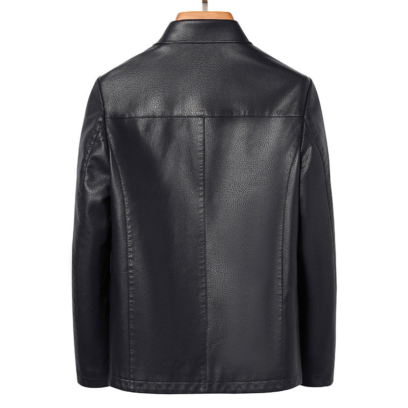Leather Jacket Men Lapel Ecological Real Leather Clothes Coat Leather Jacket Men