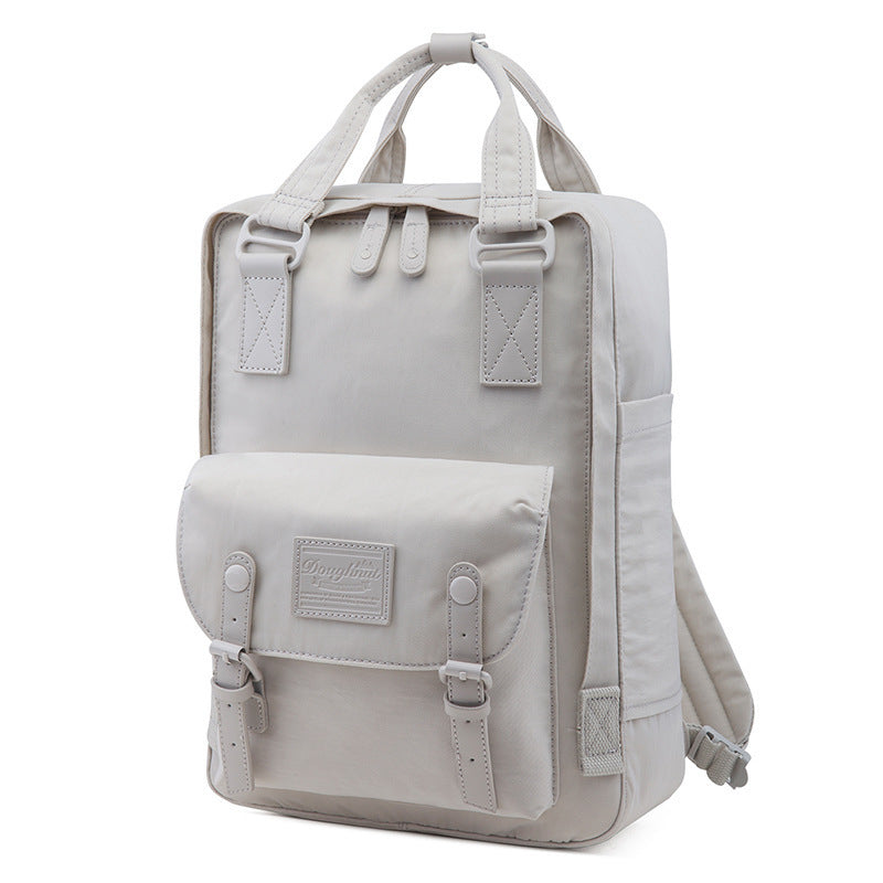 women's backpack Pure color men's and women's backpack