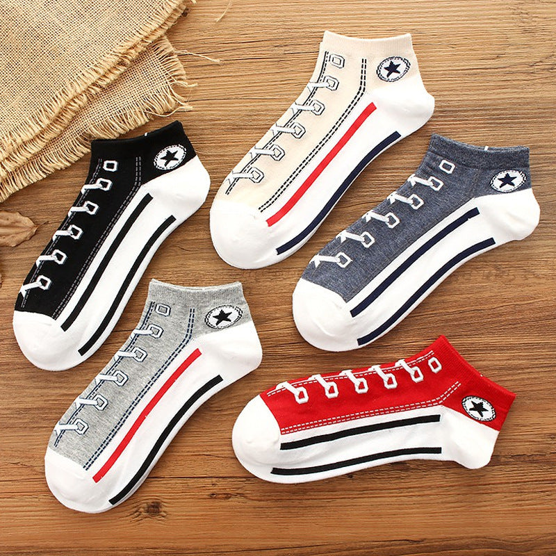 Socks Combed Cotton Deodorant Breathable Boat Socks