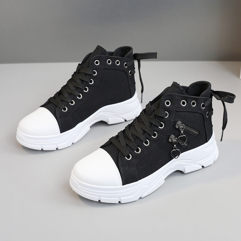 Casual Shoes New Canvas Breathable Platform Heighten Casual Shoes