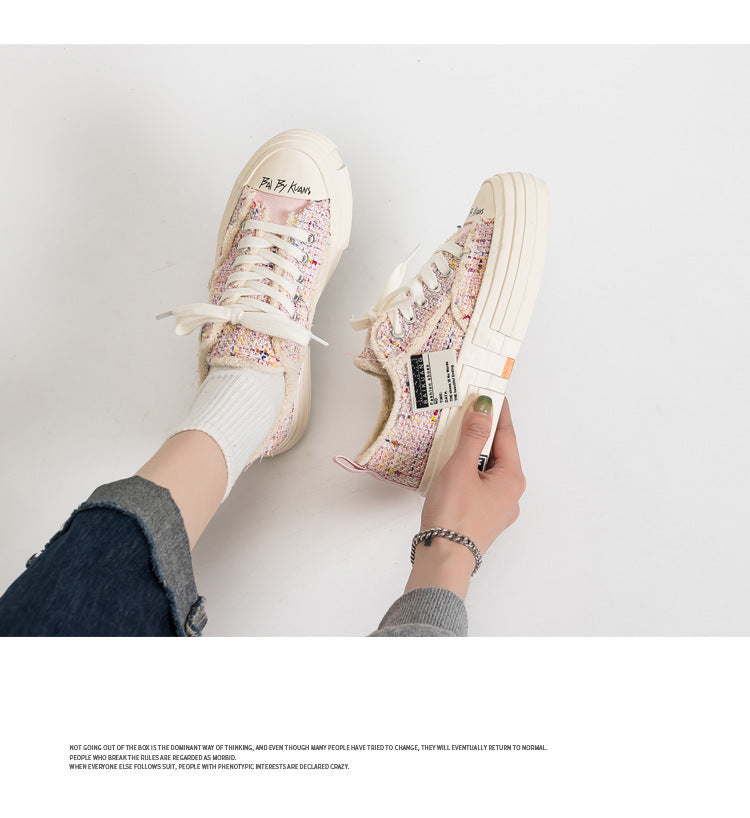 Colorful Shoes Casual Women's Multi-color Mosaic Colorful Shoes