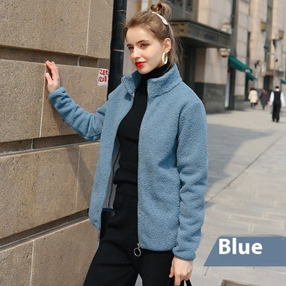 New Autumn And Winter Imitation Lamb Wool Polar Fleece Short Coat