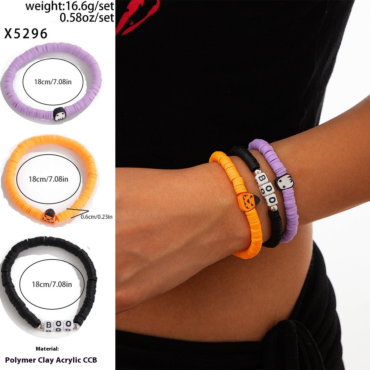 Pumpkin Bracelet Suit European And American Halloween New Skull Pumpkin Bracelet Suit