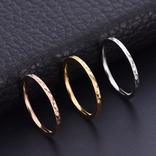 Women's 15MM Wide Non-fading Titanium Steel Ring