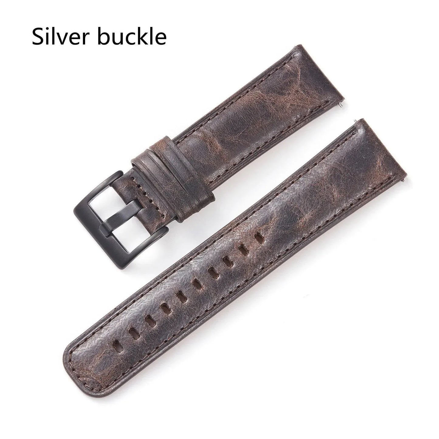 Smart Leather Strap Vintage Oil Wax Top Layer Cowhide Smart Leather Strap, Adapter tv, sumet.shop