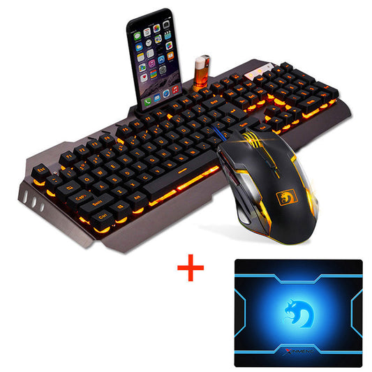 Keyboard And Mouse Headset Computer Notebook Eat Chicken Keyboard And Mouse Headset