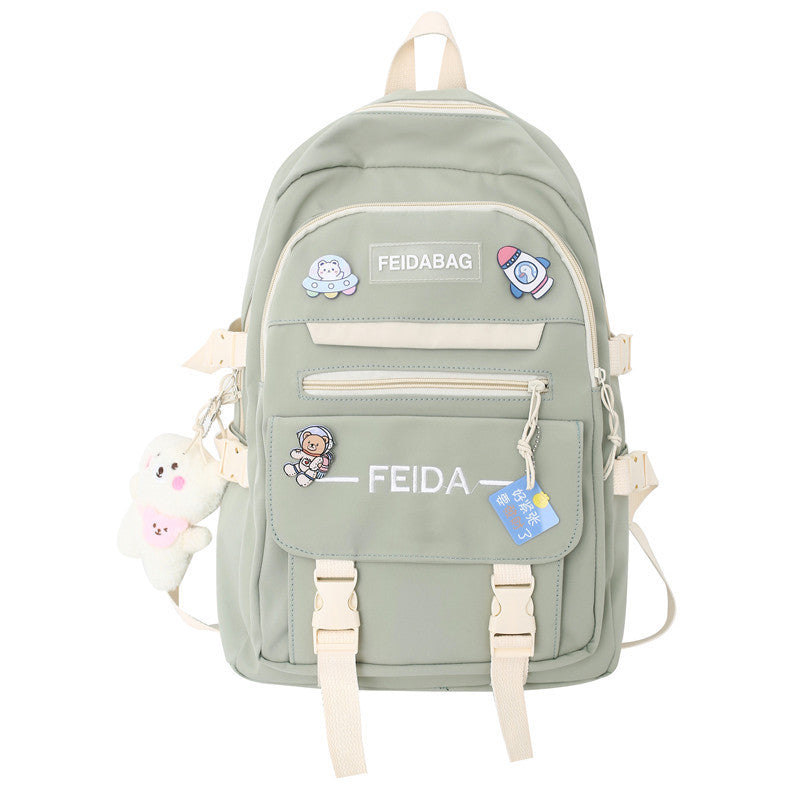 High School Student Schoolbag Elegant Mori Leisure Backpack Large Capacity Early High School Student Schoolbag