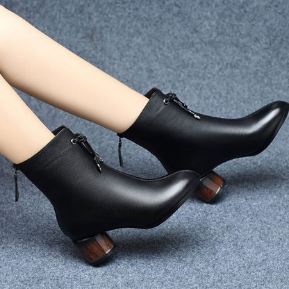 Women's Shoes Boots Women's Winter Padded Mid-heeled Cotton Shoes Women's Shoes Boots