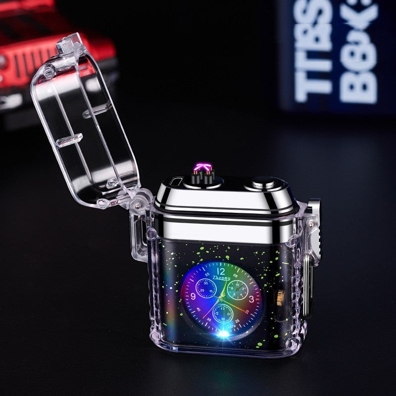 Waterproof Lighter Creative Clock Charging