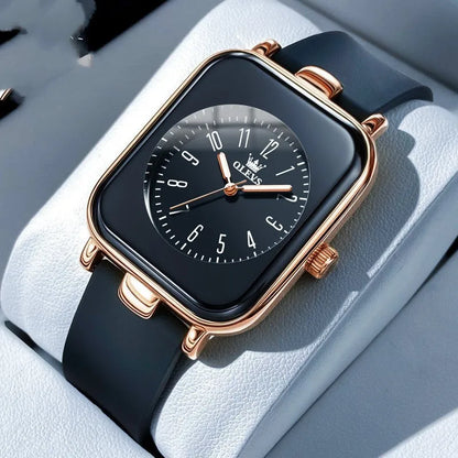 Band Quartz Watch For Women Simple Trendy Silicone Band Quartz Watch For Women