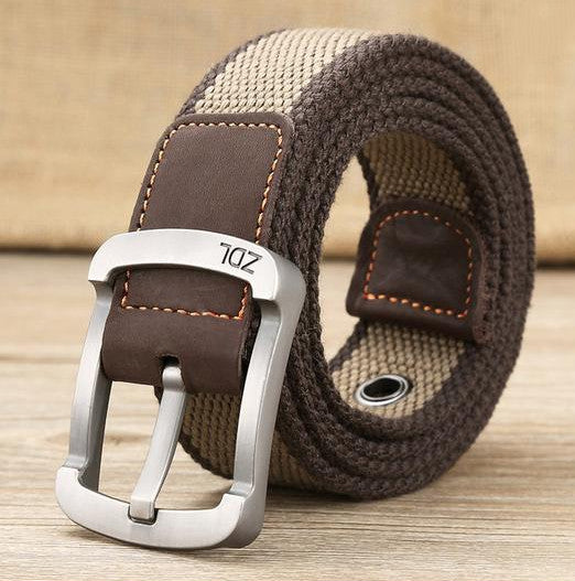 Canvas belt men's and women's pin buckle belt - sumet.shop