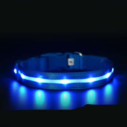 Luminous collar night pet USB charging