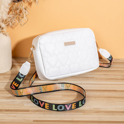 Casual Bag Heart-shaped Embroidered Bag