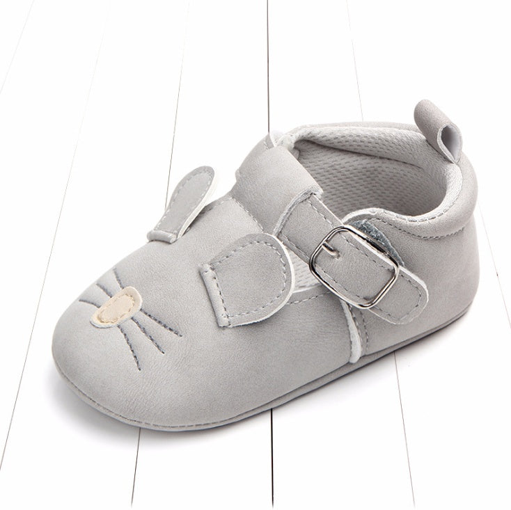 Spring and autumn cartoon animal baby shoes matte leather non-slip soft bottom baby shoes wholesale 0884