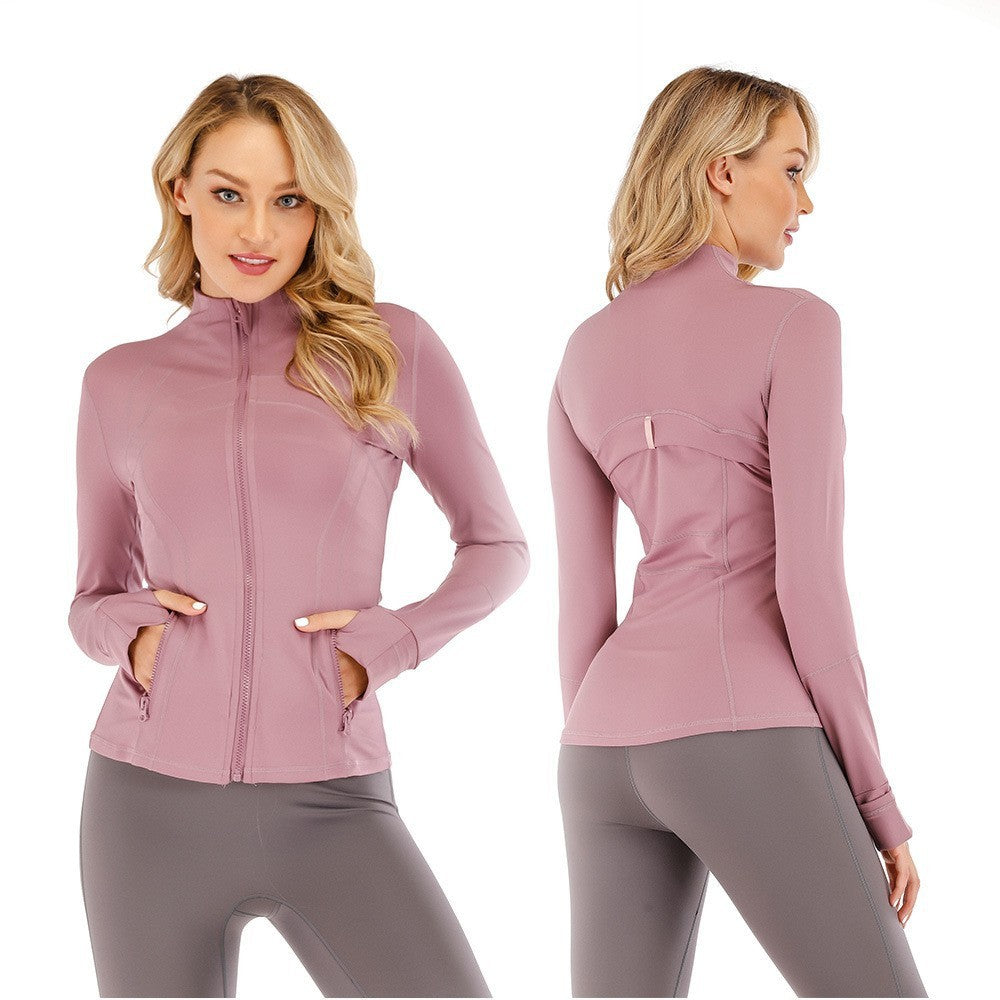 Yoga Jacket Women's Reversible Brushed Yoga Jacket