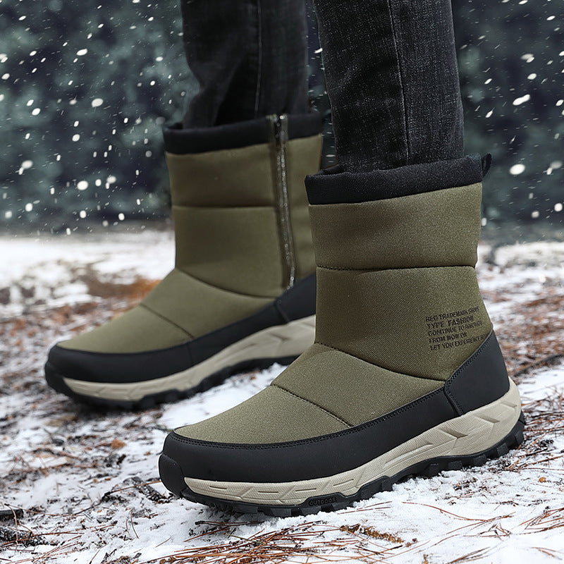 Cotton Boots Shoes Men's Winter Men's Shoes New Plush Warmth