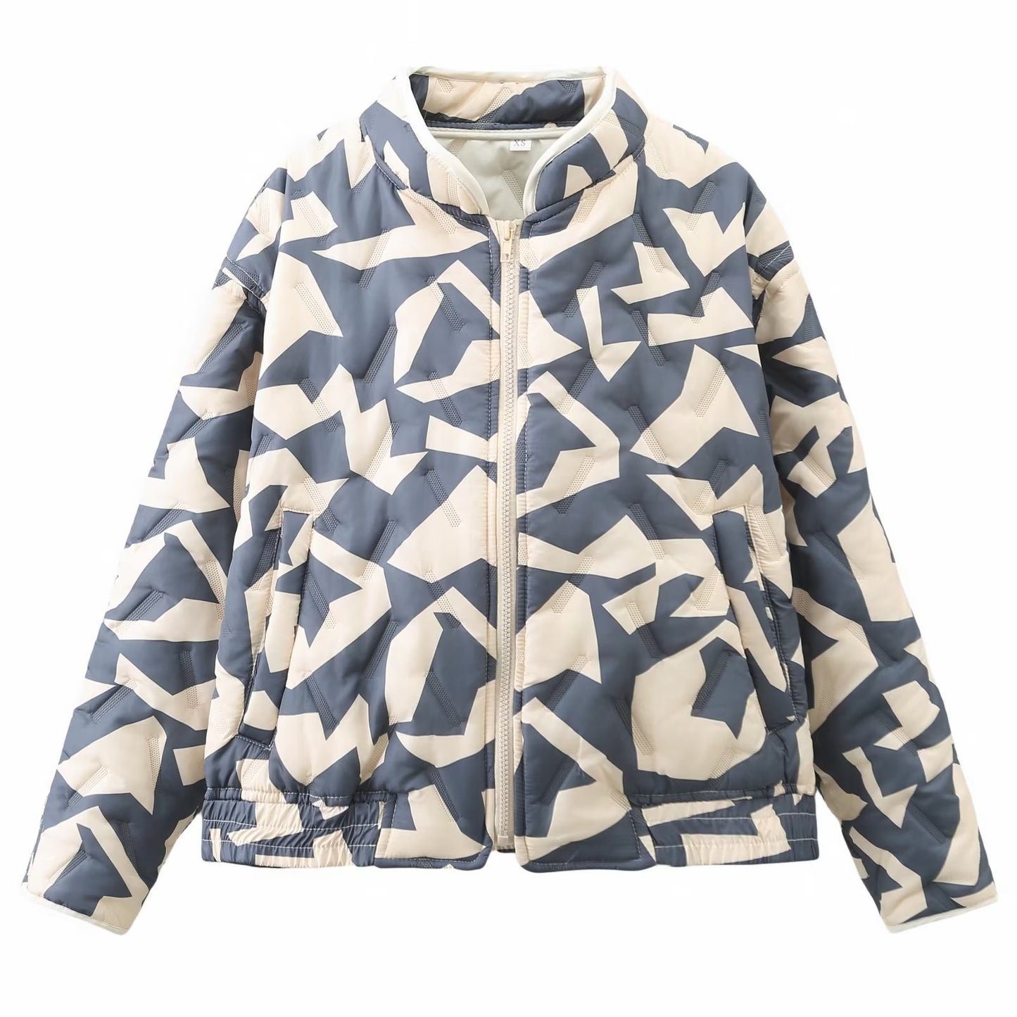 Women's Clothing Fashion Geometry Pattern Pattern Cotton Coat Jacket