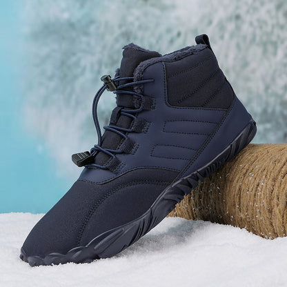 Boots Wear-resistant Outdoor Sports Cotton Shoes For Men And Women Winter Warm Slip-on Boots Wear-resistant Anti-ski Thickened Shoes Couple