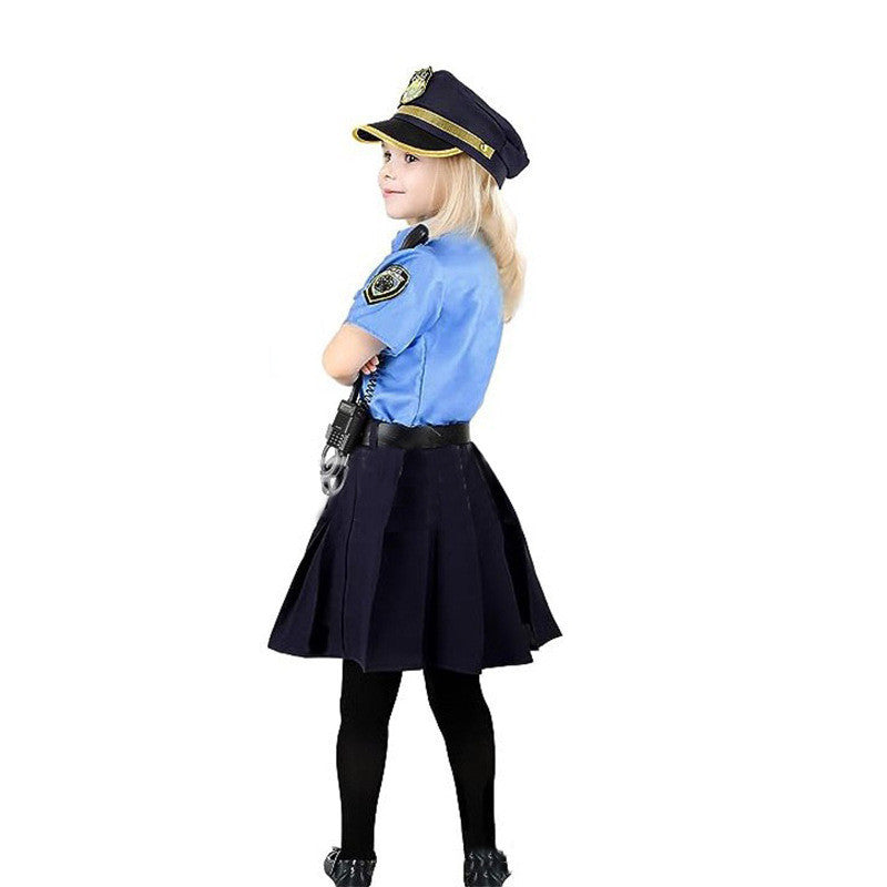 Halloween Costume Children Police Uniform