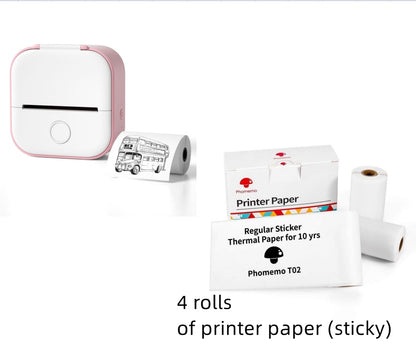 Portable Mini Thermal Label Printer Home Photo Printer Bluetooth-compatible Mini