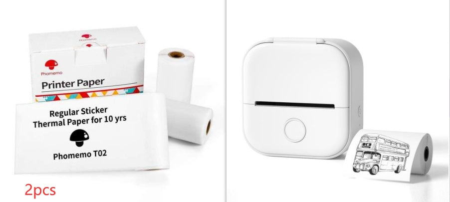 Portable Mini Thermal Label Printer Home Photo Printer Bluetooth-compatible Mini