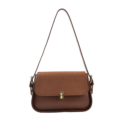 Pure Color PU Frosted Fashion Personality Western Style