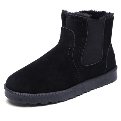 padded snow boots Men's warm mid-tube casual padded snow boots