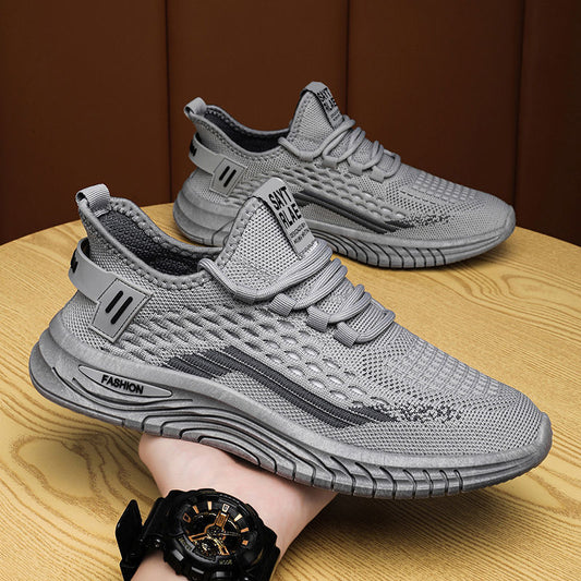 Trendy Mesh Fly Woven Thin Breathable Net Shoes For Men - sumet.shop