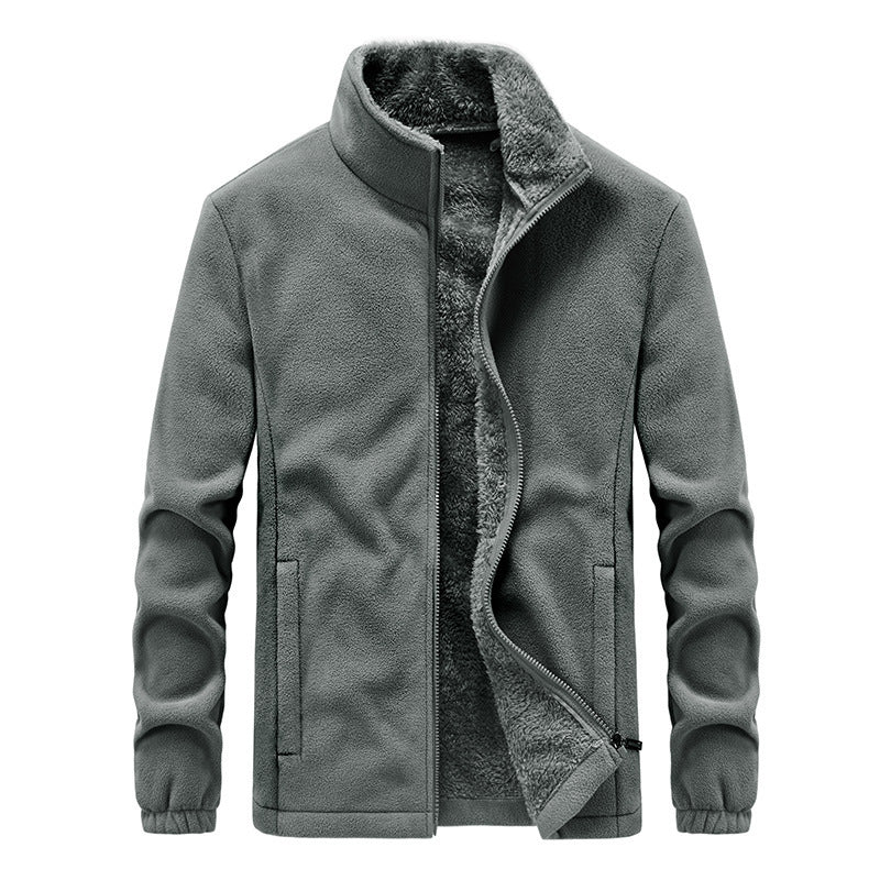 Warm Jacket Polar Fleece Warm Sweatshirt Jacket Jacket Thicken Plus Fleece Men's Jacket