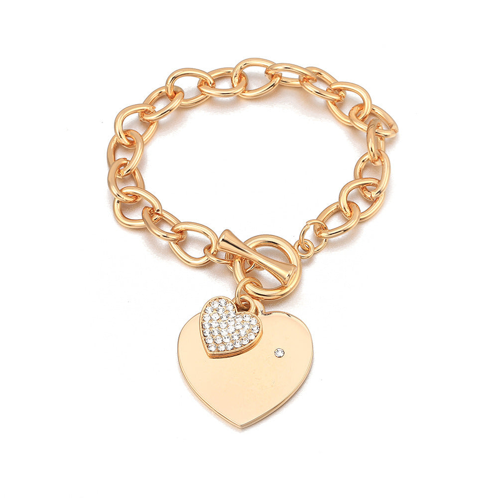 Bracelet Peach Heart Diamond Bracelet