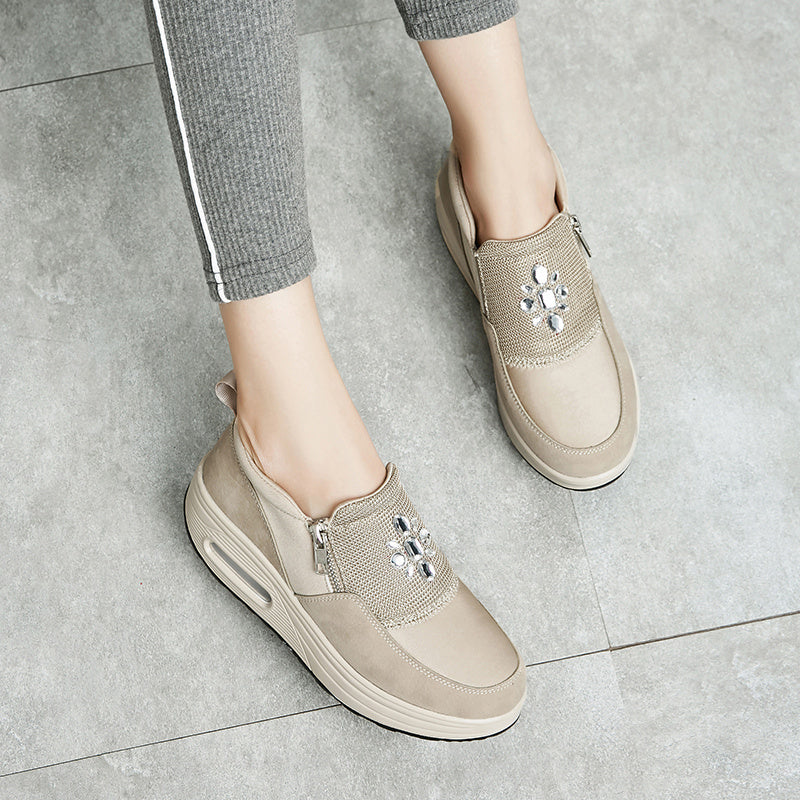 platform casual shoes  Women's thick platform casual shoes shake shoes
