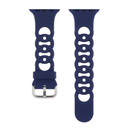 Solid Color Circle Hollow Silicone Strap