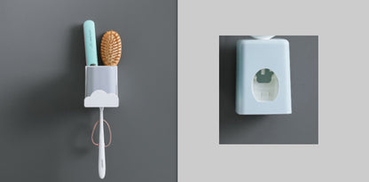 Wall Mounted Non Punch Toothbrush Holder