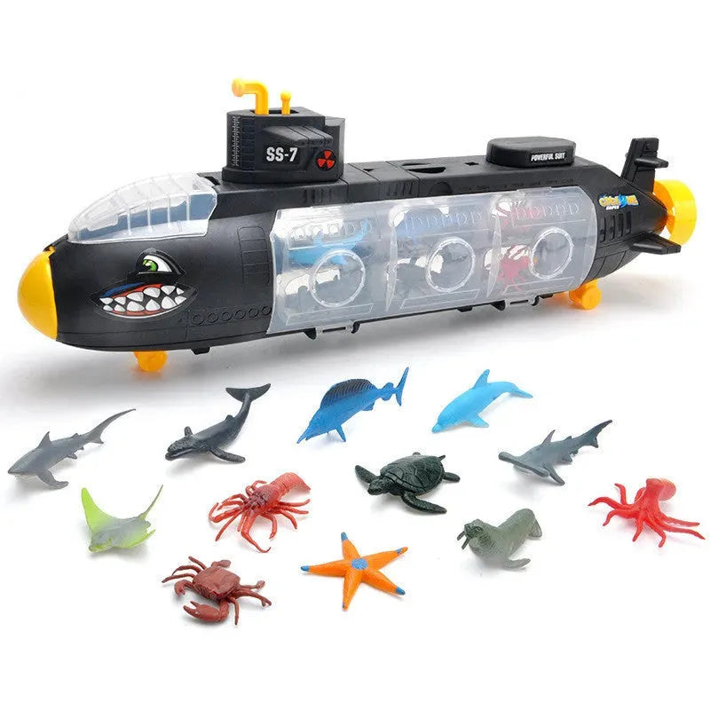 Shark Submarine Storage With Alloy Car Model, Toy, sumet.shop