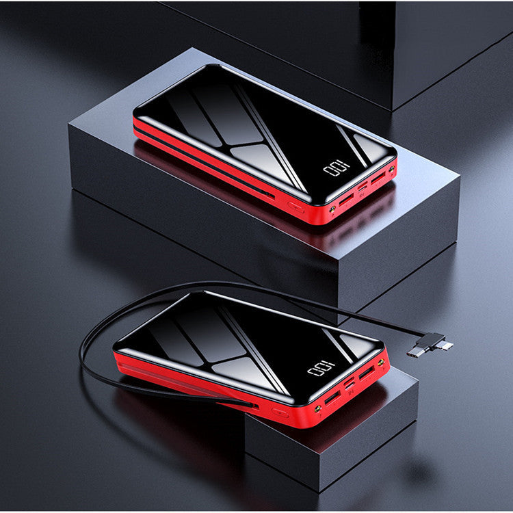 With Cable Mirror Digital Display Large Capacity Portable Power