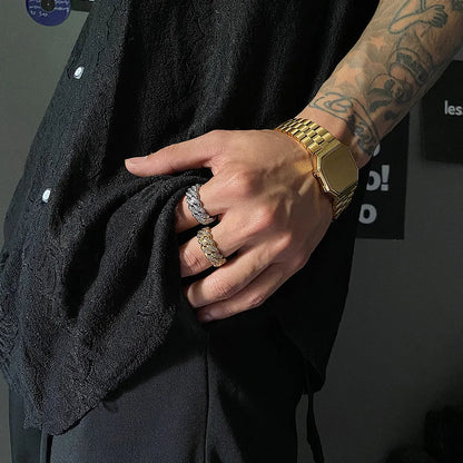 Cuban Ring  Full Diamond Cuban Ring Shines