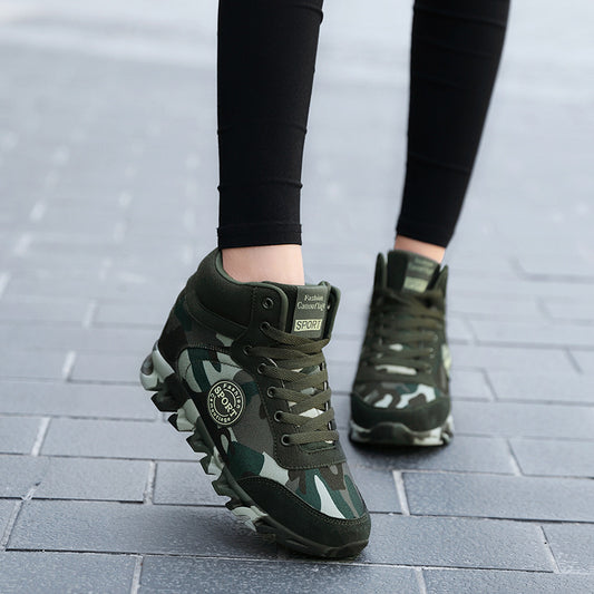 Women's Sneakers Casual Camouflage Increased Sneakers