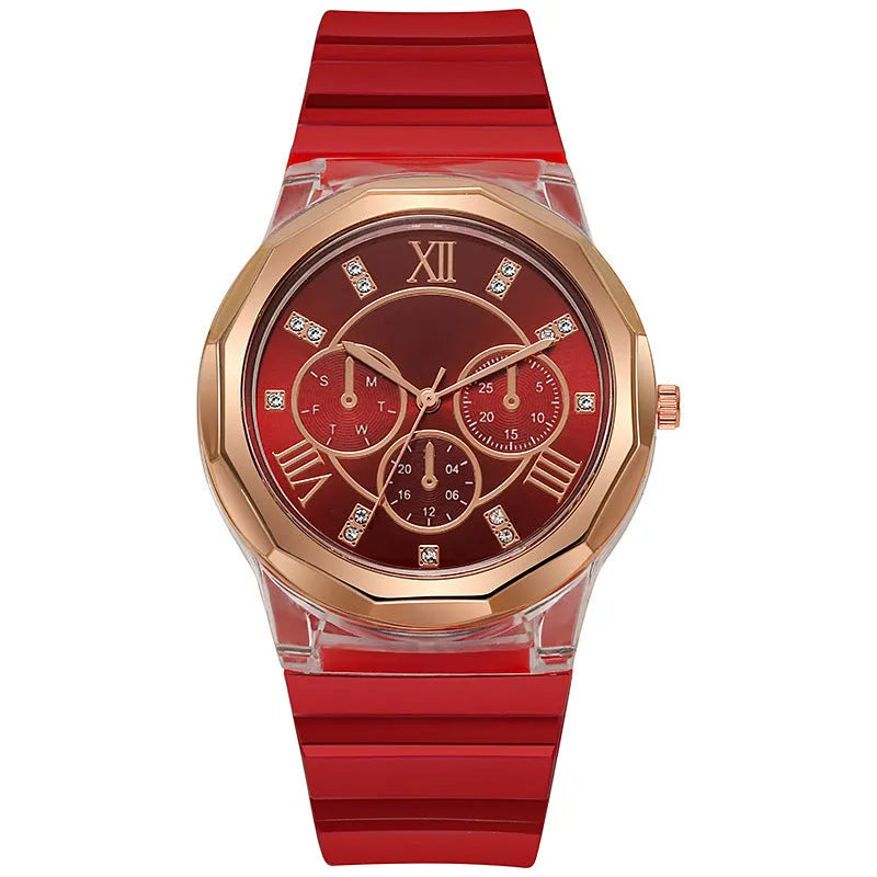 Silicone Watch Makaron Ins Women's Fashion Silicone Watch