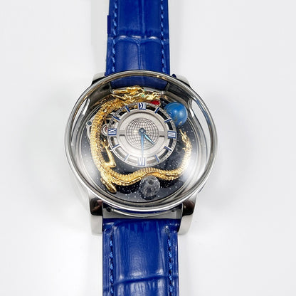 Quartz Sapphire Round Celestial Watch - sumet.shop