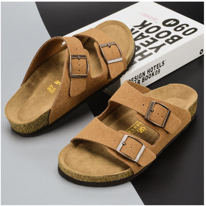 Slippers Beach Shoes  Summer Beach Shoes Leisure Cork Couple Sandals And Slippers