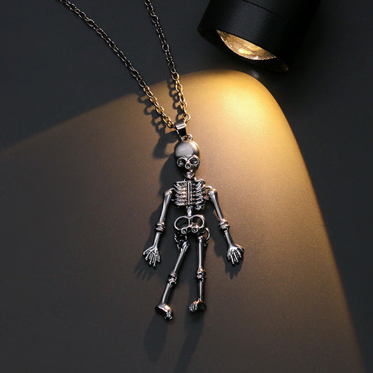 Halloween Necklace Human Skeleton