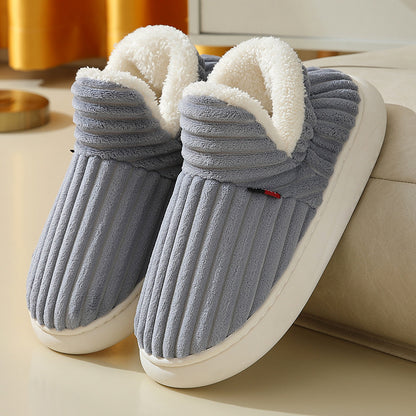 Cotton Shoes  Full Heel Wrap Cotton Shoes Fleece Lined Platform