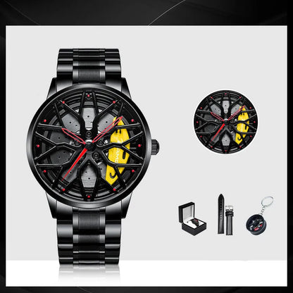 Wheel Men's Watch Skeleton Forged Caliper AMG488 Wheel Men's Watch