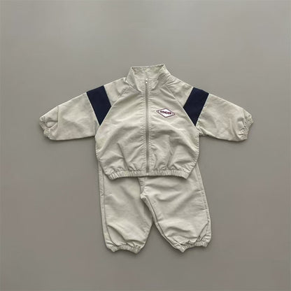 Sport Suit Cardigan Suit Stand Collar Long-sleeve Zipper Suit