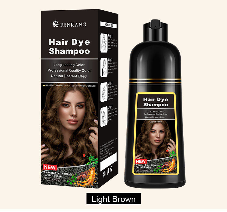 English Black Plant Hair Dye Covering Gray Hair Wash Black Bubble Hair Color Cream