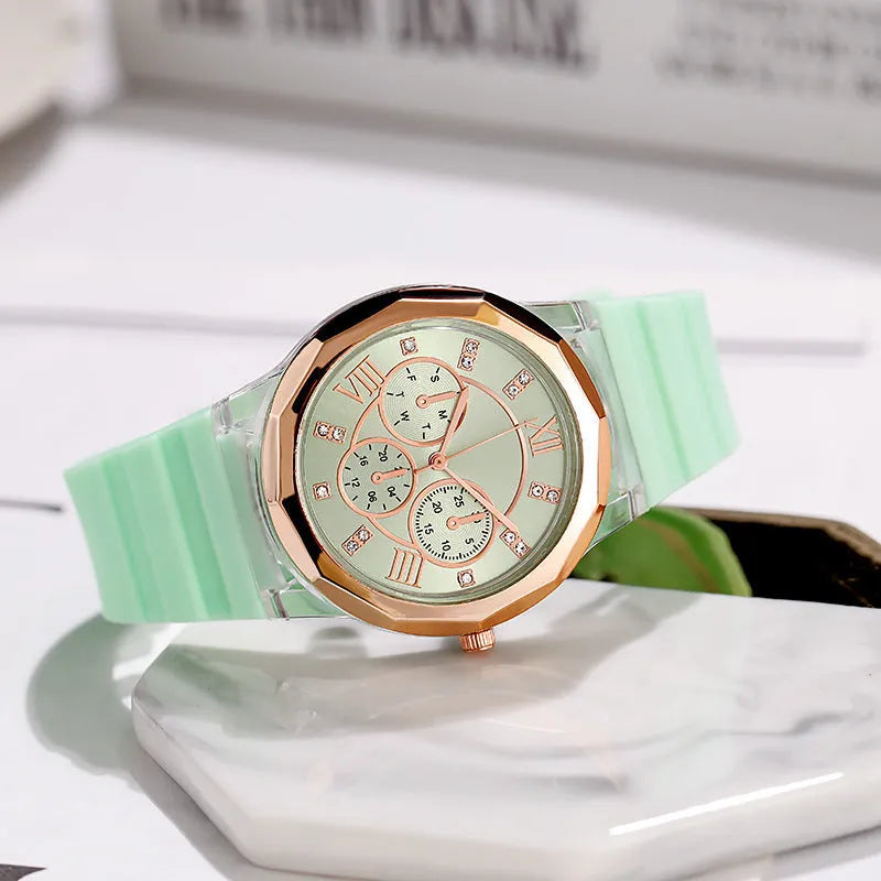 Silicone Watch Makaron Ins Women's Fashion Silicone Watch