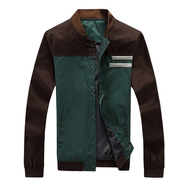 Baseball collar casual men's jacket