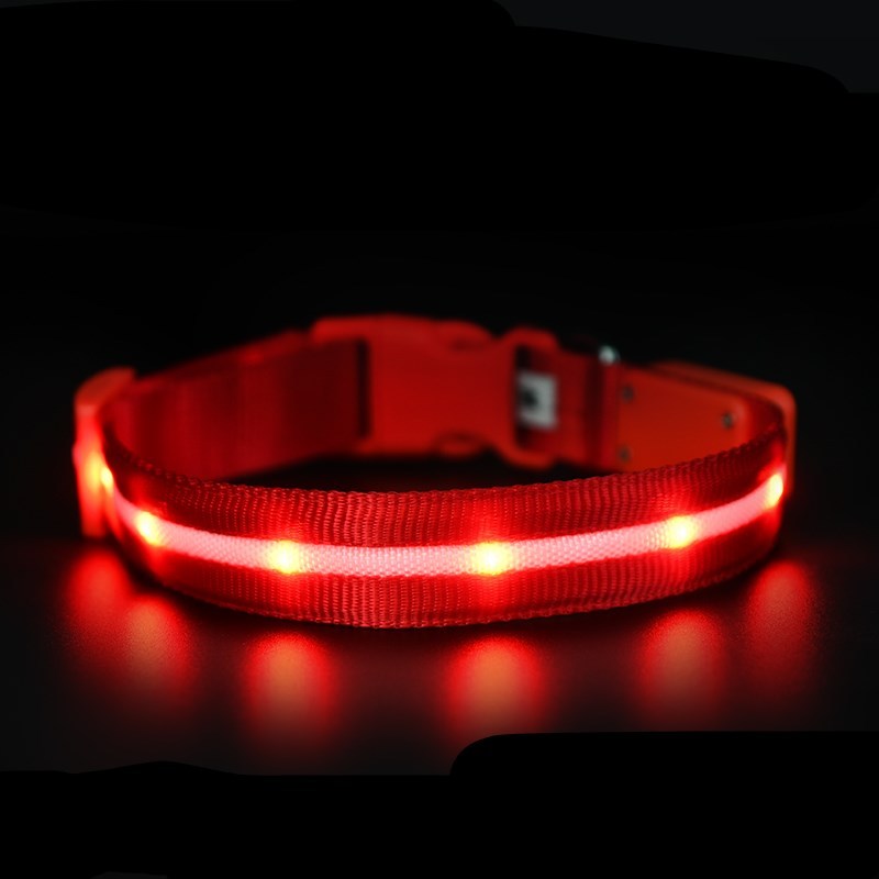 Luminous collar night pet USB charging