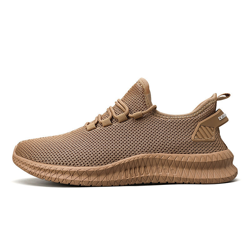 Woven Mesh Sneaker Small White Shoes Summer And Autumn Plus Size Men's Sports Casual Shoes