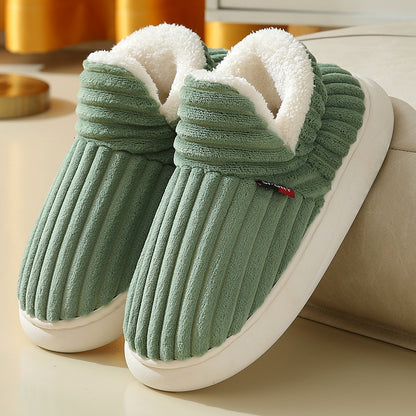 Cotton Shoes  Full Heel Wrap Cotton Shoes Fleece Lined Platform